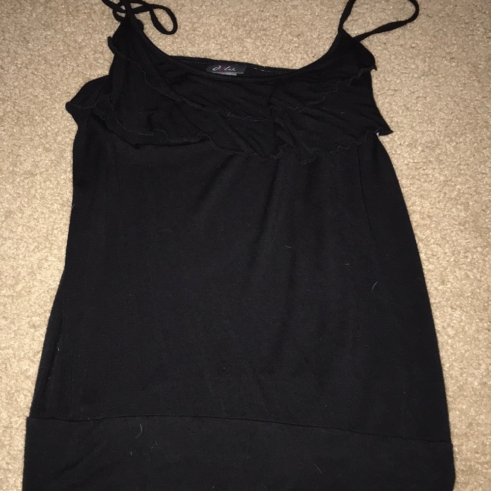 Black tank top